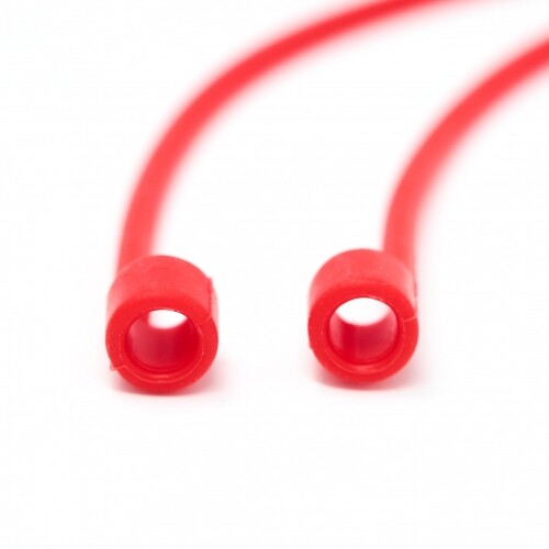 System-S 5x Silicone Retaining Strap Holder for AirPods Headphones IN Red - Zdjęcie 4 z 4