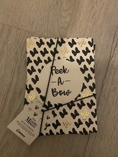 Disney Classic Paperback Minnie Mouse Notebooks x2 A5 Black White Gold Lined