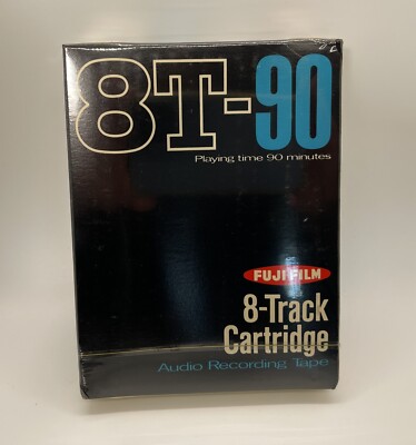 NOS Sealed Fuji Film 90 Minutes Stereo 8 Track Blank Tape