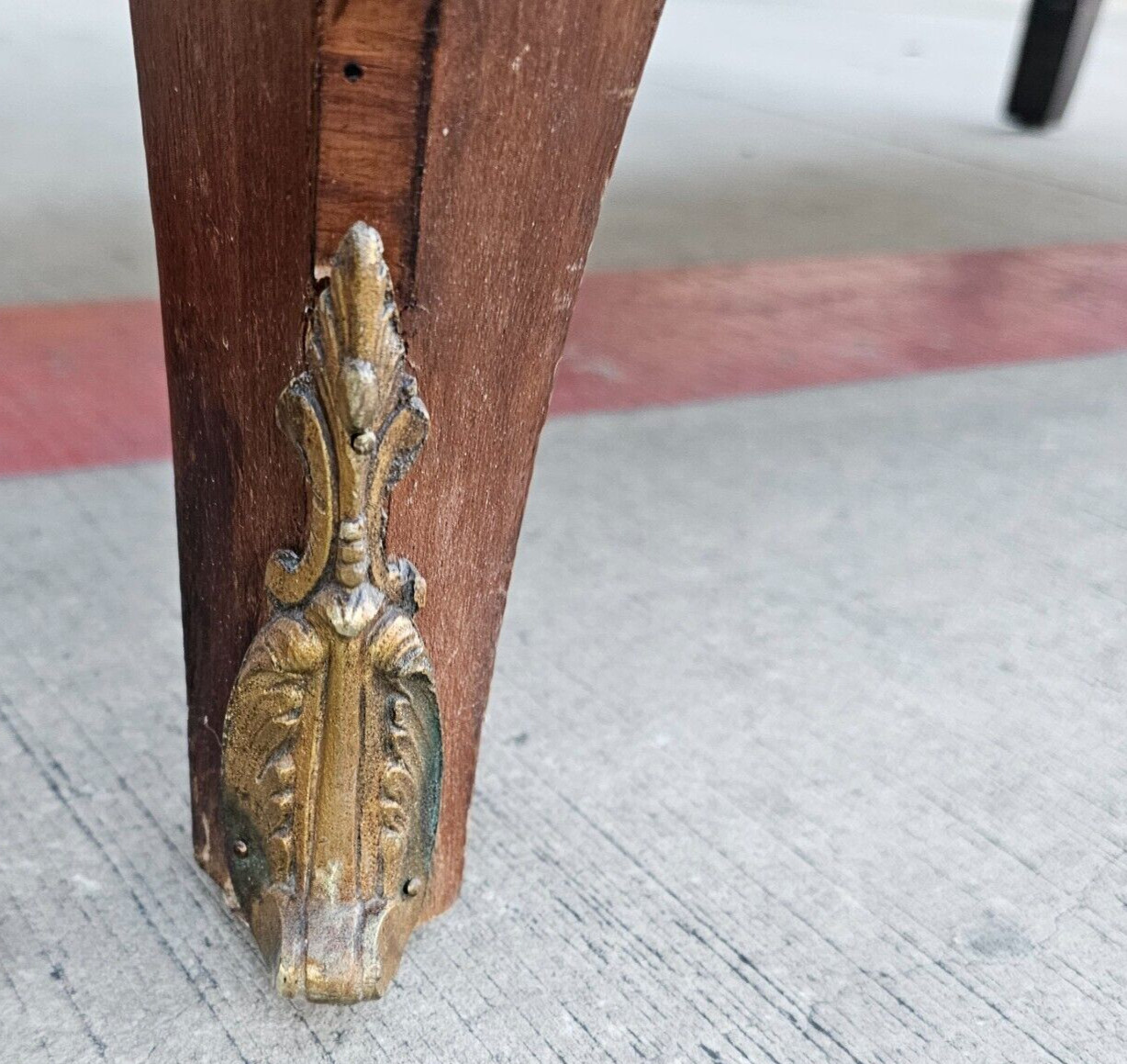 LOUIS XVI Transitional CHEST 4 Drawer Marquetry Oak Mahogany Commode