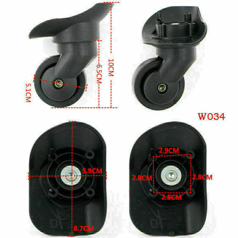 Travel Luggage Wheel Repairment 360 Rotation Caster Replacement for Suitcase