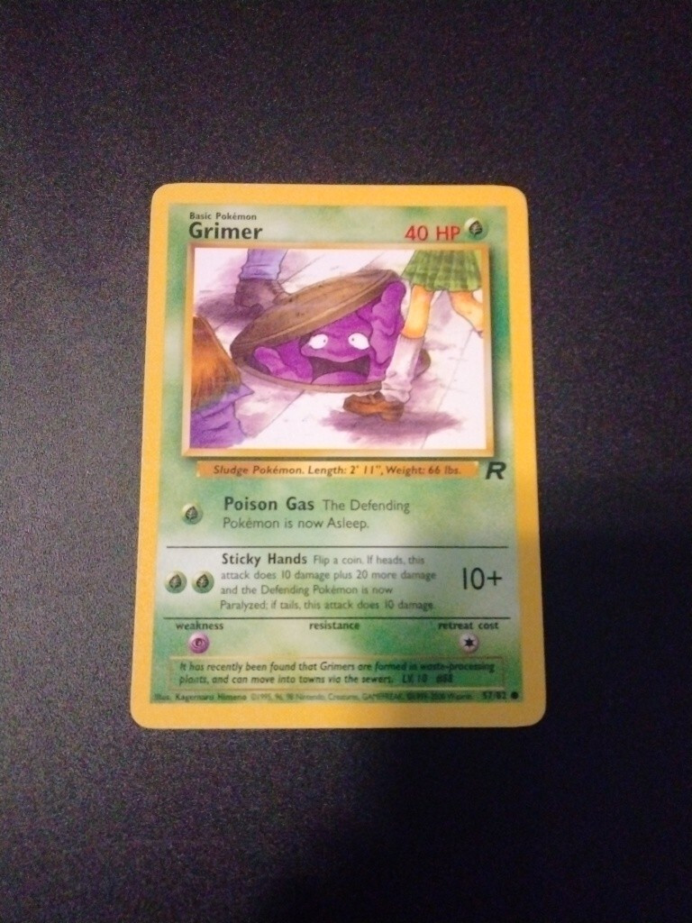 Grimer 57/82 - Team Rocket - Common - Pokemon Card TCG