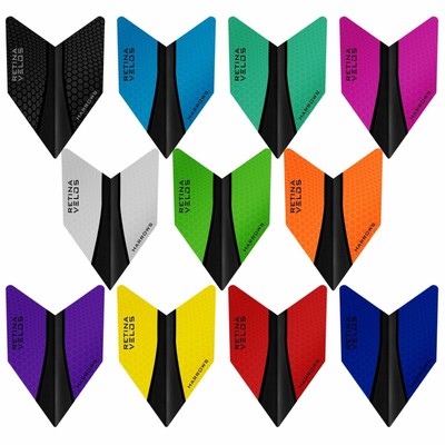 Harrows Retina X Dart Flights Velos Shape Plain Colours 1-10 Sets Arrow Tough