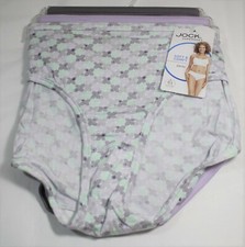 NWT JOCKEY set of 3 Supersoft BIKINI 2070 LILAC GRAY GEOMETRIC