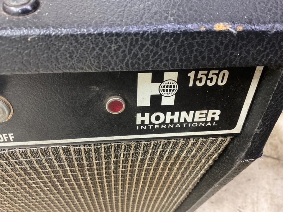 Combo amplificador teclado bajo vintage Hohner 1550 1x15" amplificador Foto 2 de 4