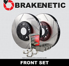 Front Premium Slotted Brake Rotors + Ceramic Pads 5 Lug Bpk72963