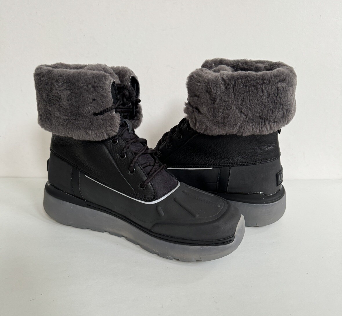 UGG MEN CITY BUTTE BLACK WATERPROOF SHEARLING Boot US 11.5  display picture 1
