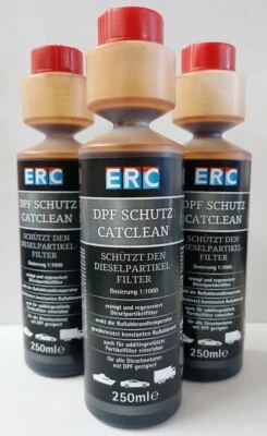 ERC DPF Schutz CatClean 3x250ml 1:1000 Dieselpartikelfilter Reiniger