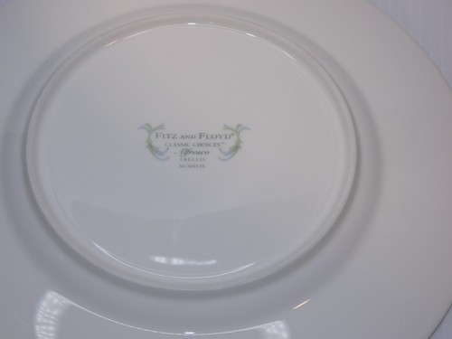 Fitz and Floyd Salad Plate, Al Fresco Trellis Pattern - Picture 4 of 4