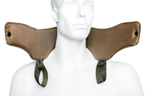 Ballistic tactical Neck Collar made with Kevlar and UHMWPE, NIJ IIIA, 2 pcs set - Picture 1 of 16