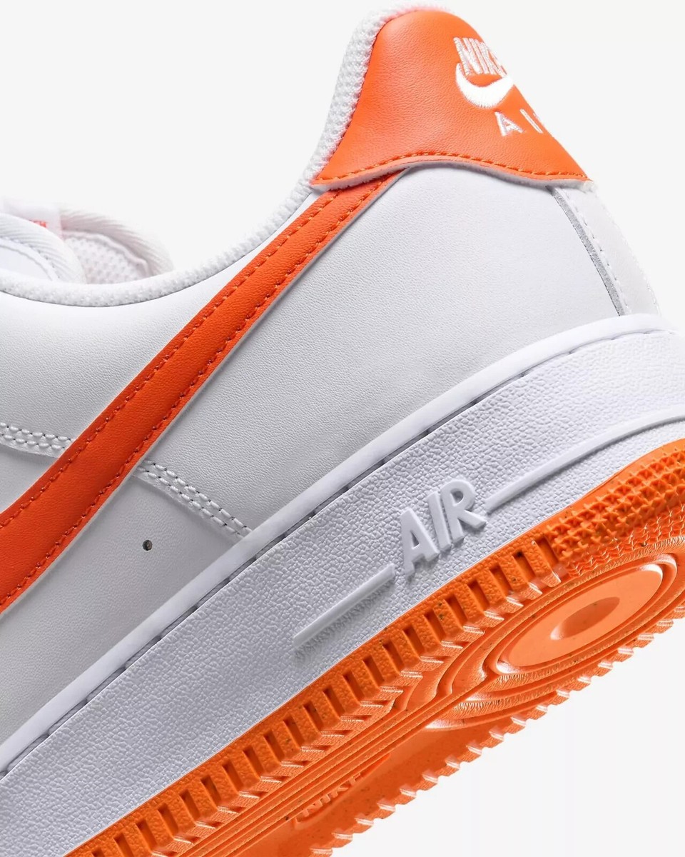 Nike Air Force 1 Low White / White / Safety Orange FJ4146 Nike Air Force 1 Low White / White / Safety Orange FJ4146