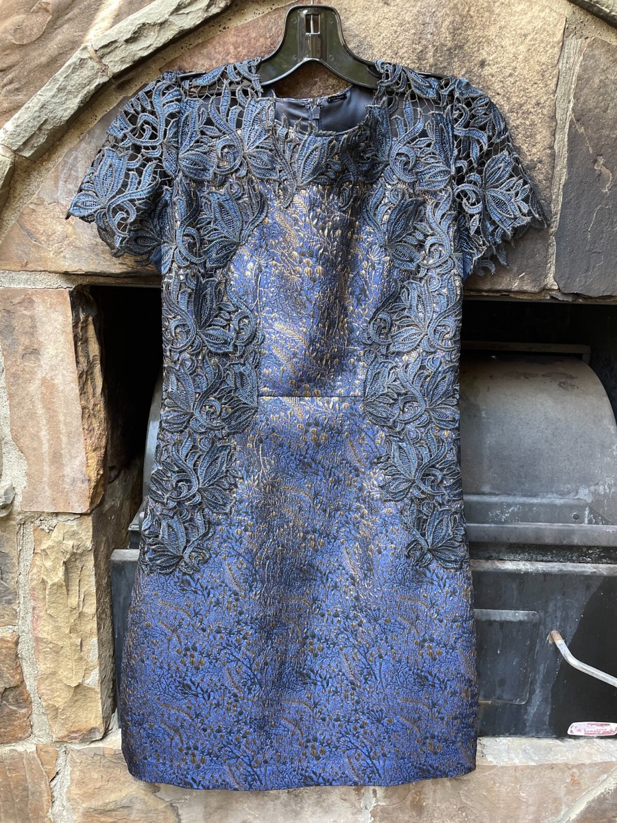 metallic jacquard shift dress Pretty Jacquard Dress - Metallic Purple Shift Dress - Mini Dress