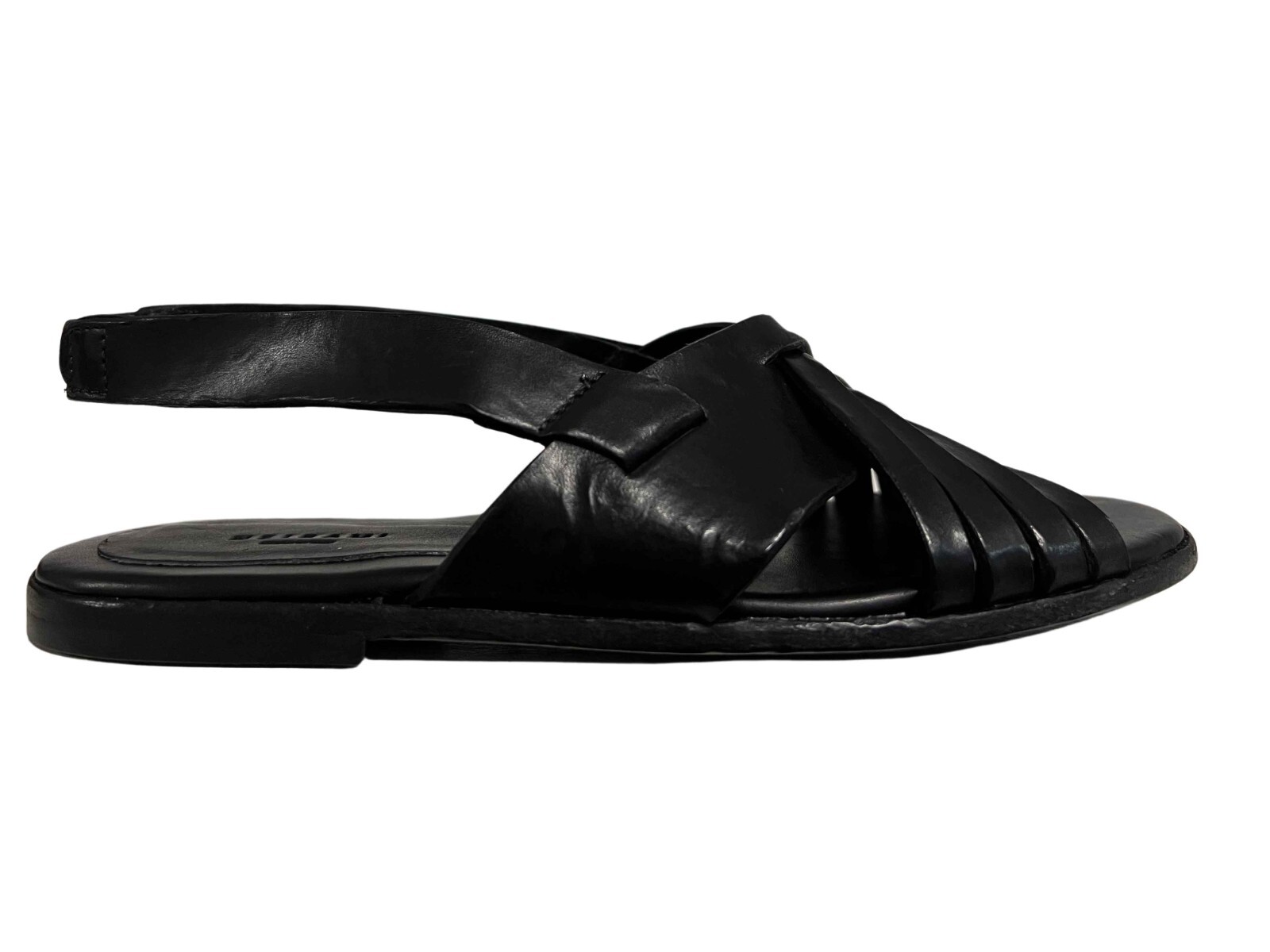 Женские сандалии donna basso nero SH07VA ИЗ 100% натуральной кожи, СДЕЛАНО В ИТАЛИИ