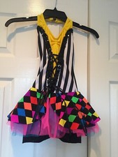 CICCI Costume - Multi colored unitard with preplumb skirt - CH M