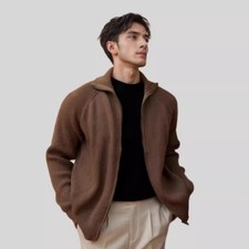 Men Pullover Long Sleeve Sweater Tops Warm Casual Slim Fit T-Shirt Cardigan