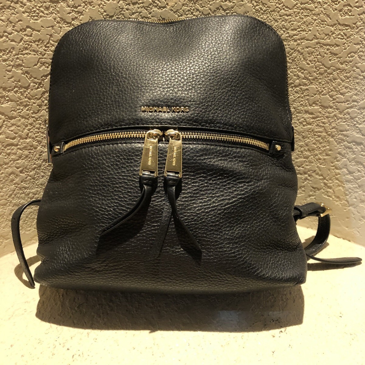 NEW Michael Kors Black Backpack in great condition Michael kors Black Jet Set Backpack Saffiano Leather Trim  main image 3
