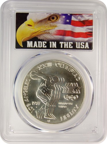 1983-D PCGS MS69 Olympic Commemorative Dollar (USA Label)