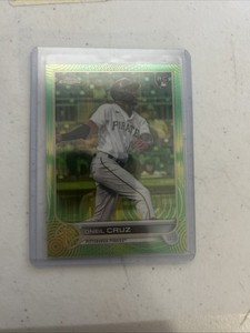 2022 Topps Chrome - Oneil Cruz #128 Green Wave Refractor /99 (RC)