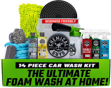 Car Wash Kit 14-Pc Arsenal Builder - with Foam Blaster, Wash Bucket, Towels, App
