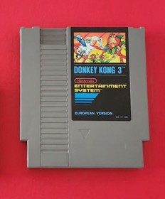 Donkey Kong 3, Jeu Nintendo NES avec sa protection  d'origine, European version