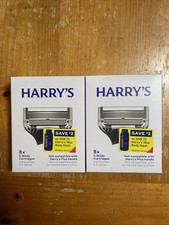2 Pack Packs Harry's Men's 5-Blade Razor Blade Refills, 8 Count Each New