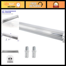 Universal 18 Dual Pass Aluminum Finned Transmission Cooler - High Performance