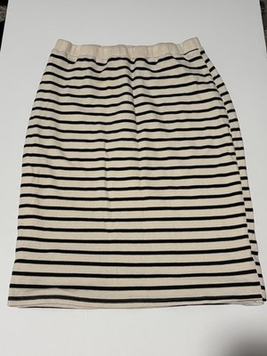 Atelier Women Ivory Casual Rubbed Skirt XL