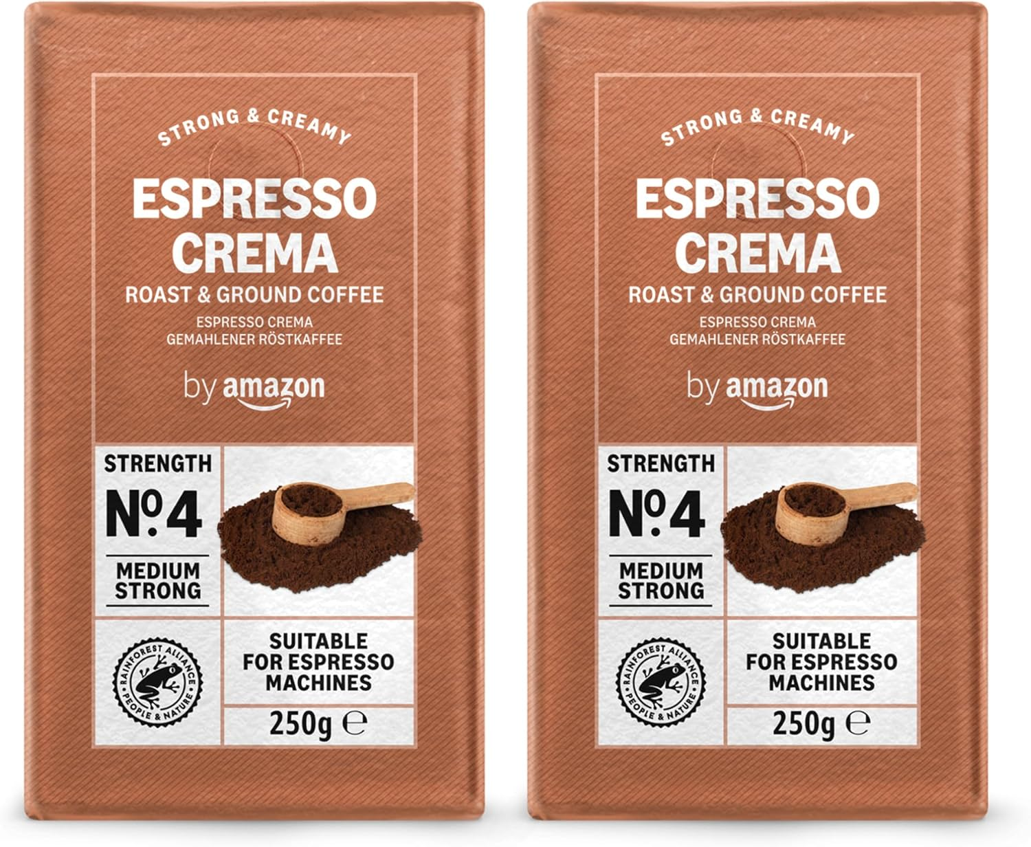 Espresso Crema Ground Coffee, 500G (2 X 250G) - Rainforest Alliance Certified