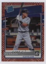 2020 Donruss Optic Rated Rookies Choice Red Dragon Prizm 66/88 Yu Chang #93 1dm4