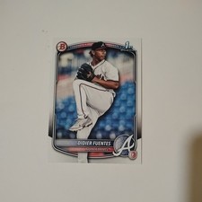 Didier Fuentes 2025 1st Bowman Prospects Paper Baseball Card BP-87AtlantaBraves