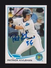 2013 TOPPS PRO DEBUT #64  Patrick Kivlehan  MARINERS  SIGNED AUTOGRAPH AUTO COA
