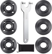 7PCS Angle Grinder Nut Angle Grinder Flange Wrench, Premium Flange Metal Lock Nu