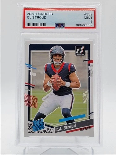 CJ STROUD 2023-24 DONRUSS RATED ROOKIE FOOTBALL TEXANS A RC PSA 9 Q4320
