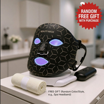 7-Color LED Silicone Facial Mask   Professional Photon Light Therapy Skincare De