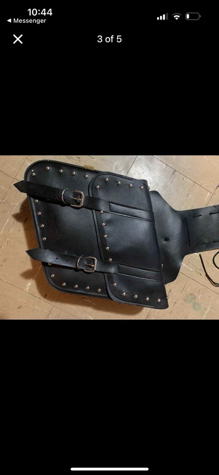 ¡ROBO! $35 2 Juegos de Alforjas de Cuero Willie and Max 2 CONJUNTOS DE 2 BOLSAS ¡BONITAS! Foto 3 de 4