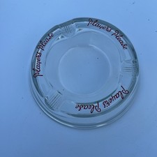 VINTAGE 1960's Glass Pub Ashtray Player's Please Cigarettes 