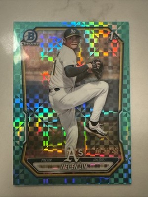 2026 Bowman Chrome Wei-En Lin 1st Bowman Aqua Geometric Refractor /125