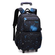Boys Rolling Backpacks Kids'Luggage Wheeled Backpack for School Kids Trolley ...