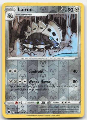 Lairon Reverse Holo SWSH: Crown Zenith 088/159 NM