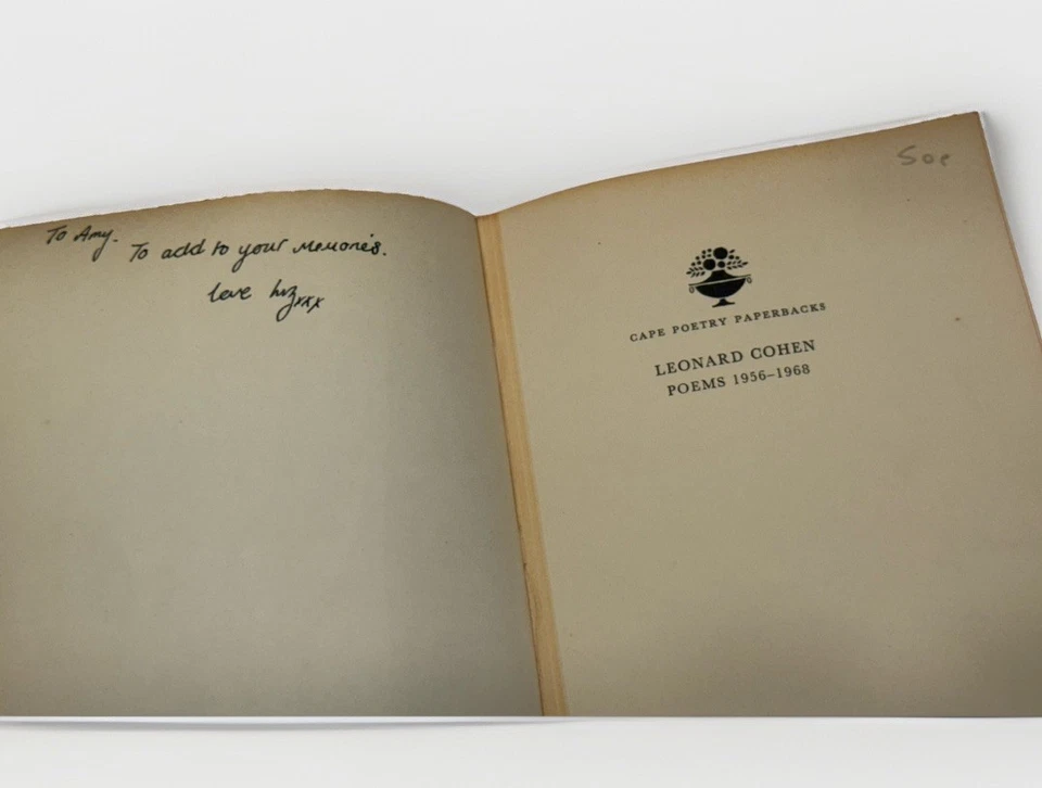 Leonard Cohen Poems 1956-1968 | First Edition 1971 Jonathan Cape Red Edges VG Foto 4 de 4