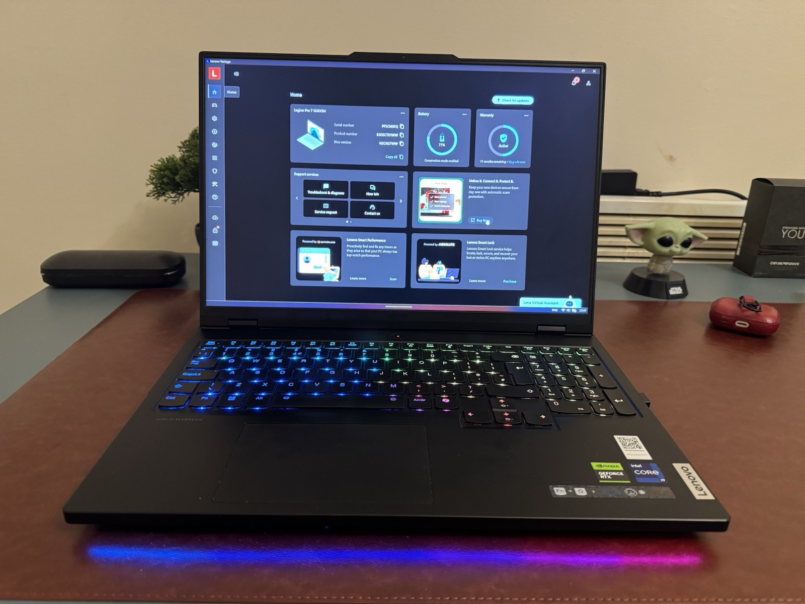 Lenovo Legion Pro 7 16IRX9H Laptop Intel I9 14900HX, 18-Month Warranty