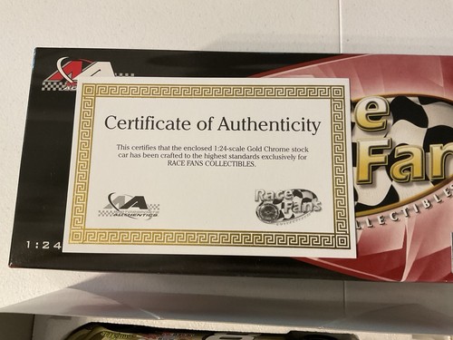 MOTORSPORTS DALE EARNHARDT JR # 8 BUDWEISER 57 CHEVY ANNIVERSARY GOLD CHROME NIB - Picture 2 of 11