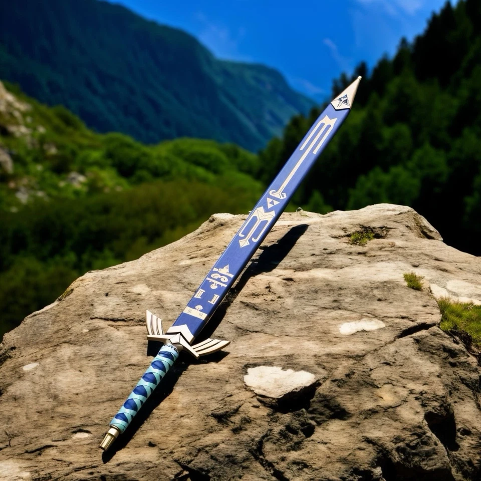 Espada vikinga Full Tang The Legend Of Zelda hecha a mano personalizada con vaina Foto 4 de 4