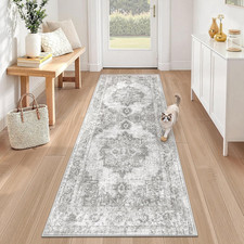 Runner Rug 2X6 Washable Rugs: Vintage Hallway Kitchen Runner Non Slip Low Pile R