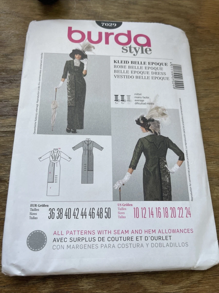Patron Couture Burda 7977 - Robe Historique Costume Déguisement