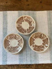 Vintage Fairwinds By Alfred Meakin Staffordshire England Saucers (3)