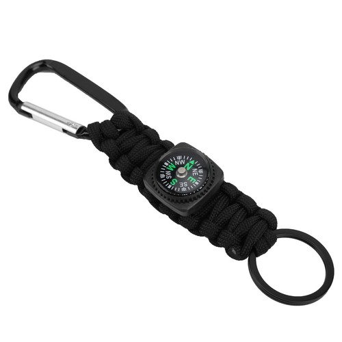 (Outdoor Survival Paracord Armband mit Kompass 7 Kern Paracord Schlüsselanhänger GF - Bild 14 von 22