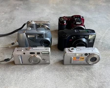 Assorted Digital and Film Camera Lot - For Parts