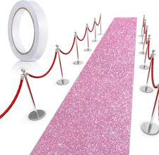 Carpet Runner Runway Rug 55 GSM Thickness with Carpet Tape for Prom Wedding Outd