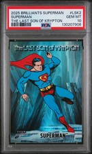 2025 Fleer Brilliants Superman The Last Son Of Krypton PSA 10 Case Hit SSP Pop 1